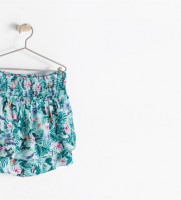 falda estampado tropical 